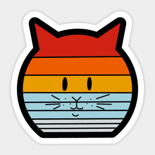 Retro Cat Sticker